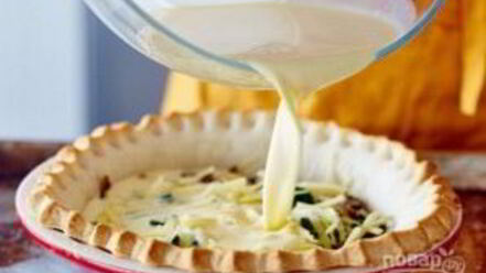 Рецепт пирога киш из песочного теста