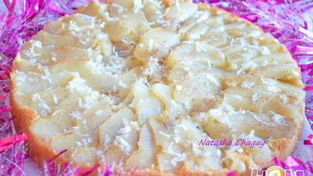 Рецепт пирога с грушами и кокосом