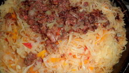 Рецепт пирога с капустой и мясом