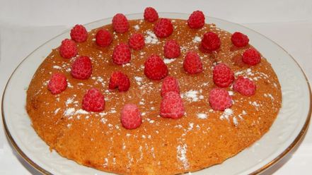 Рецепт пирога с малиной в мультиварке