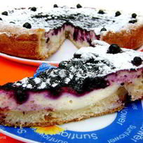 Пирог с творожной начинкой Черничные ночи