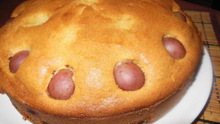 Рецепт пирога с виноградом