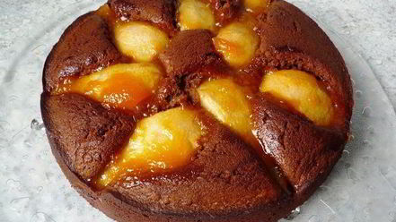 Рецепт шоколадна-грушевого пирог