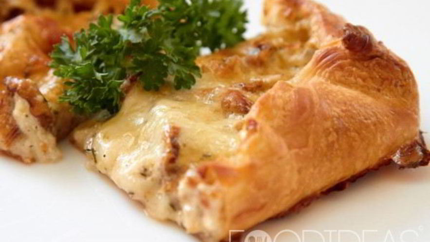 Рецепт слоеного пирога с грибами