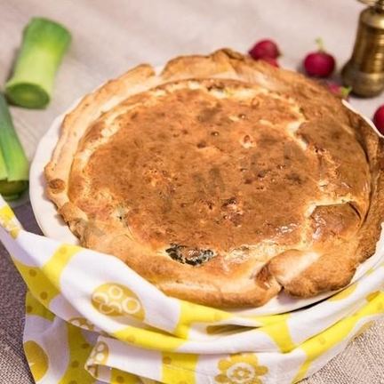 Рецепт Сырного пирога с красной рыбой