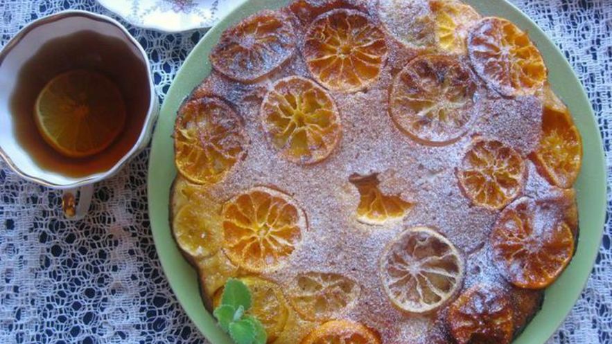 Рецепт цитрусового пирога-перевертыша