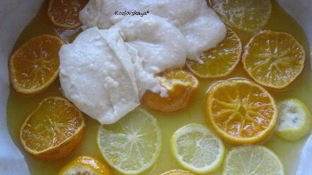 Рецепт цитрусового пирога-перевертыша