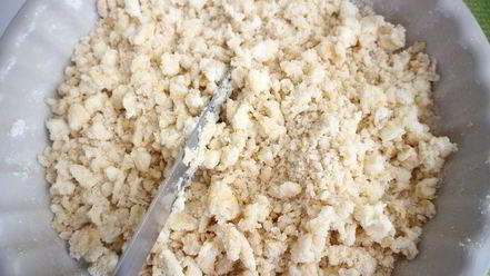 Рецепт творожного пирога с миндалем