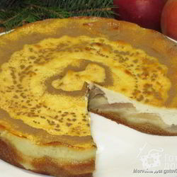 Рецепт Творожного пирога с яблоками