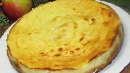 Рецепт творожного пирога с яблоками