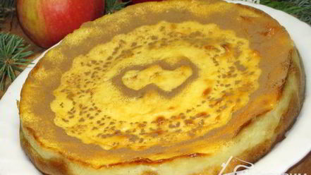 Рецепт творожного пирога с яблоками