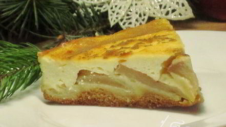 Рецепт творожного пирога с яблоками