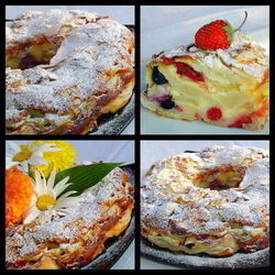 Рецепт Яблочно-ягодного пирог-десерт с заливкой