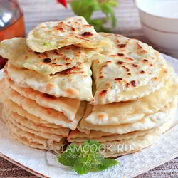 Рецепт Кутабов с картофелем и сыром