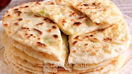 Рецепт кутабов с картофелем и сыром