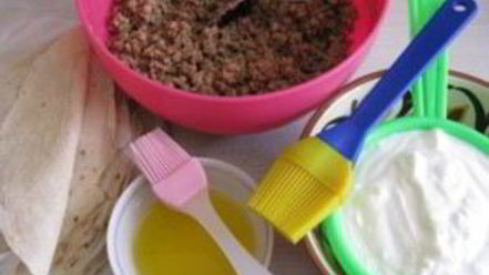 Рецепт кутабов с мясом по-азербайджански