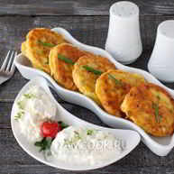 Рецепт Ленивых пирожков с яйцом и зеленым луком