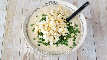 Рецепт ленивых пирожков с яйцом и зеленым луком