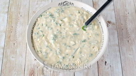 Рецепт ленивых пирожков с яйцом и зеленым луком