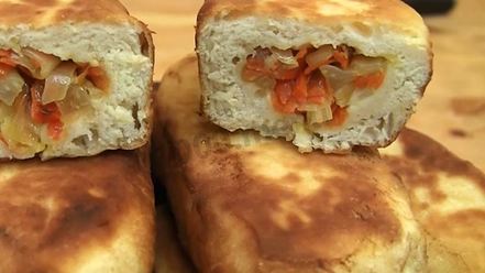 Рецепт пирожков из теста без дрожжей на сковороде