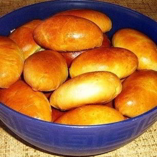 Рецепт Пирожков на кефире в духовке без дрожжей