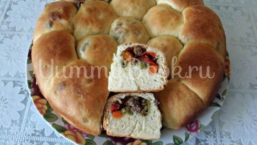 Рецепт пирожков с фаршем и овощами