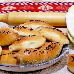Рецепт Пирожков с капустой на кефирном тесте