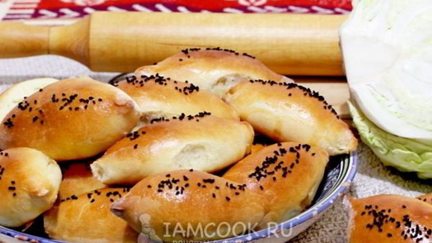 Рецепт пирожков с капустой на кефирном тесте