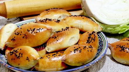 Рецепт пирожков с капустой на кефирном тесте