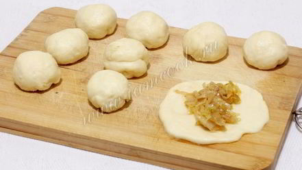 Рецепт пирожков с капустой на кефирном тесте