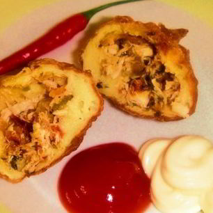 Рецепт Пирожков с курицей и картошкой