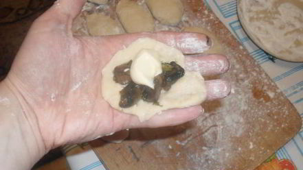 Рецепт пирожков с мясом и грибами