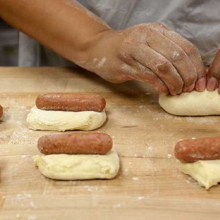 Рецепт Пирожков с сосисками