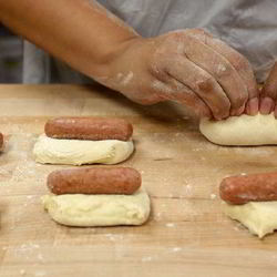 Рецепт Пирожков с сосисками