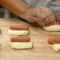 Рецепт Пирожков с сосисками