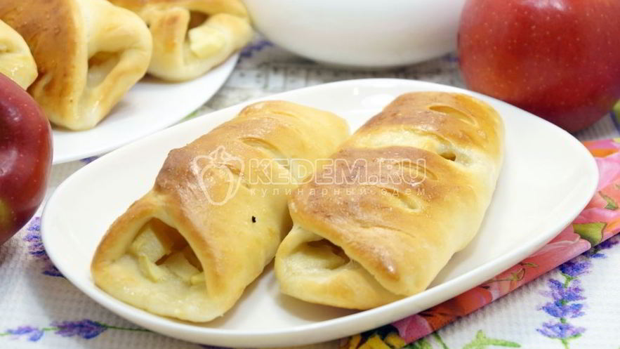 Рецепт пирожков с яблоками в духовке