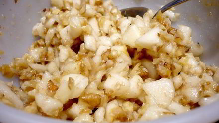 Рецепт постных пирожков на кокосовом тесте с грушево-ореховой начинкой