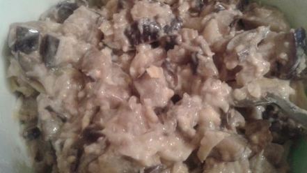 Рецепт слоеных пирожков с баклажанами