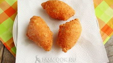 Рецепт жареных пирожков из творожного теста