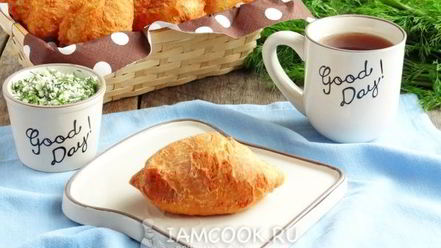 Рецепт жареных пирожков из творожного теста