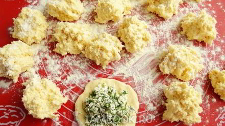 Рецепт жареных пирожков из творожного теста