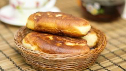 Рецепт жареных пирожков с джемом