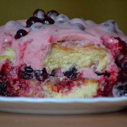 Рецепт Бисквитного пирожного Ягодка