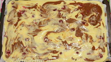 Рецепт брауни с творогом и вишней