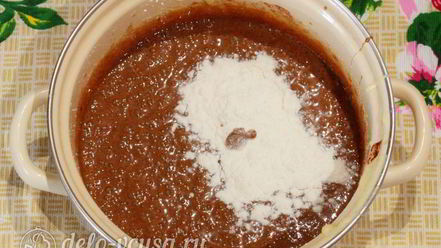 Рецепт брауни с творогом и вишней