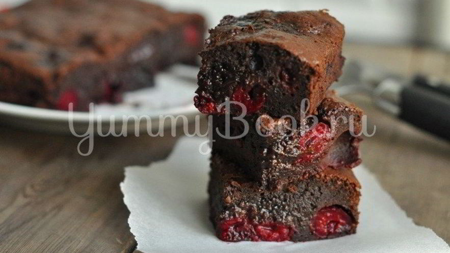 Рецепт брауни с вишней