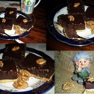 Рецепт Брауни трехслойное