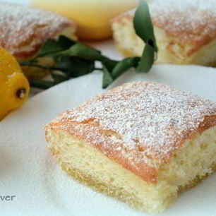 Рецепт Двухслойного лимонного пирожного