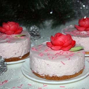 Рецепт Клубнично-сливочного пирожного