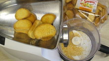 Рецепт пирожного картошка из сухарей